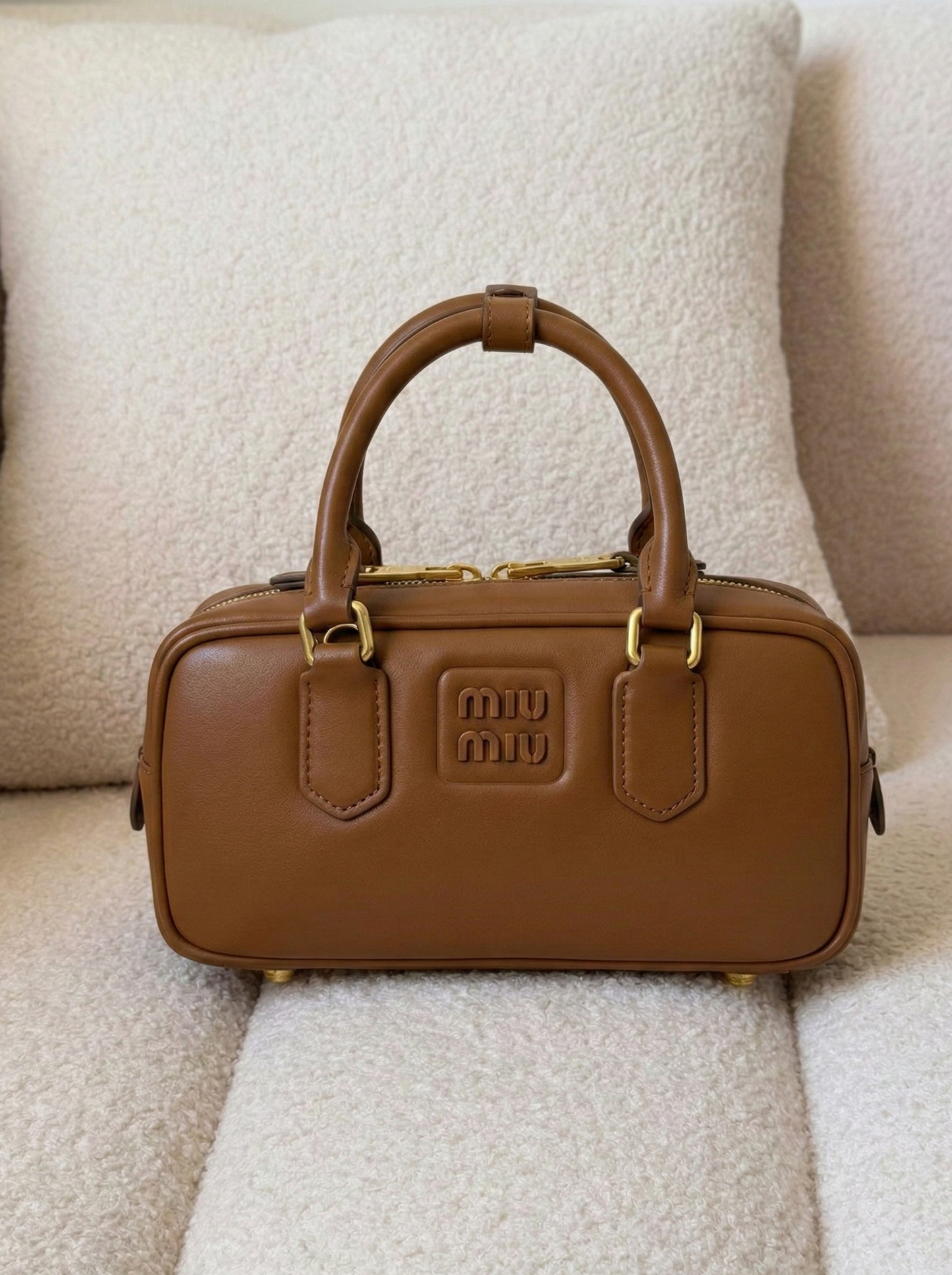 Farfetch Miu Miu Arcadie Leather Mini Bag