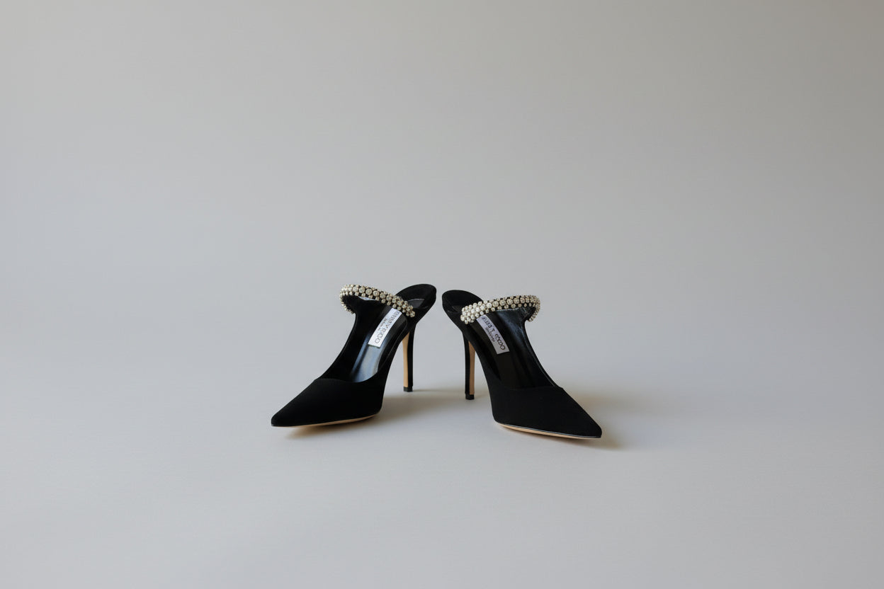 Jimmy Choo Bing 100 Mules | Long Heels