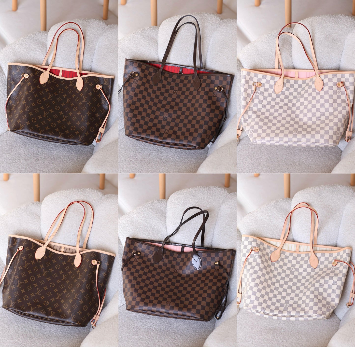 Damier Ebene Louis Vuitton Neverfull Bag|Master Brand