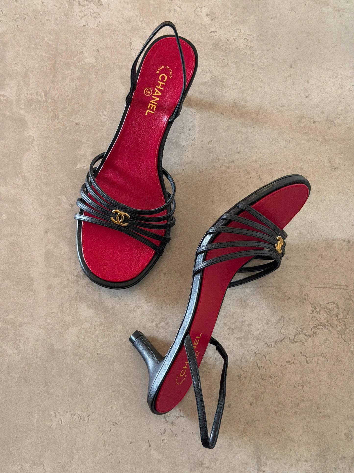 Chanel Metiers D'Art Multi-Scrap Strappy Sandals|MasterBrand
