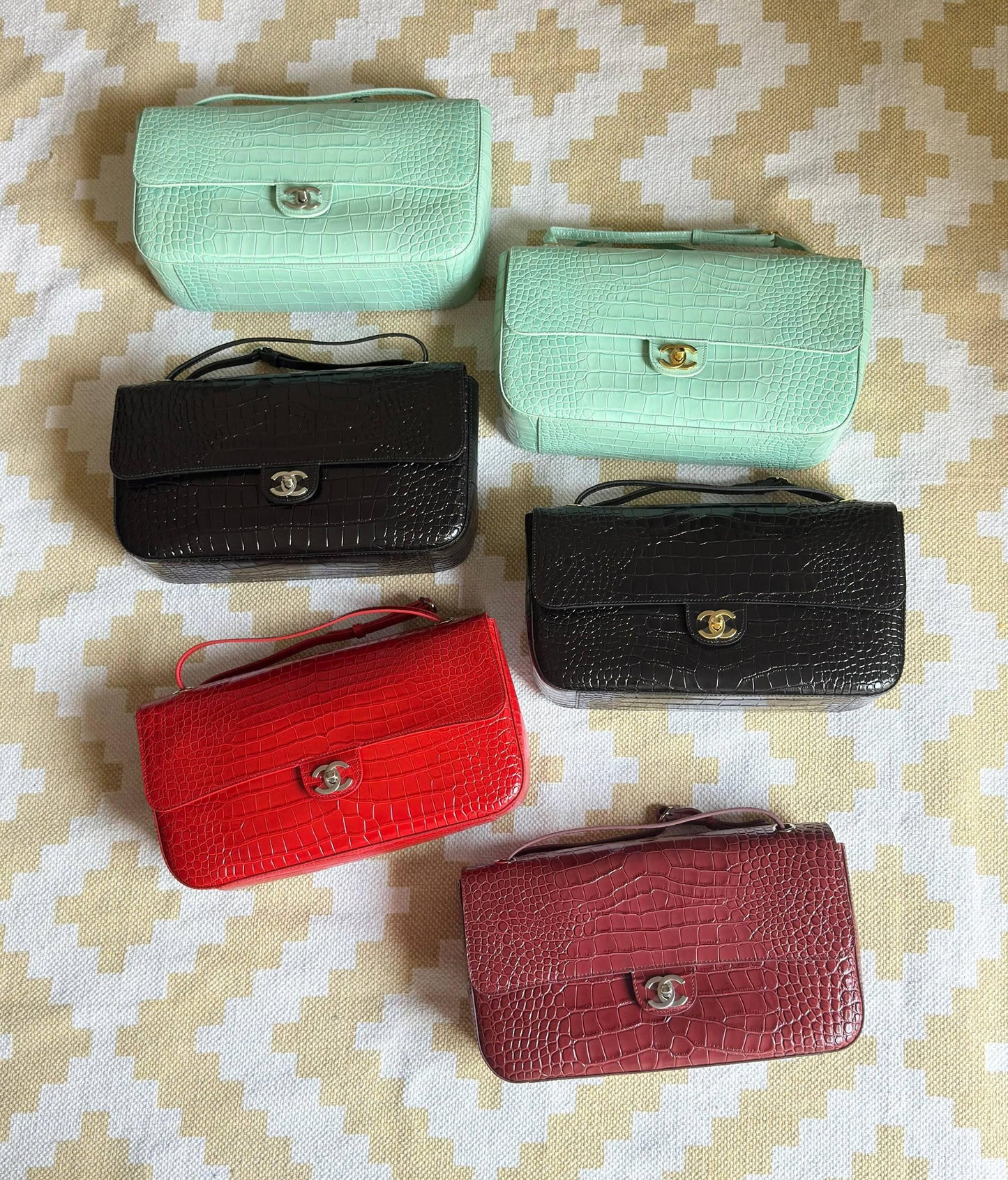 chanel matte alligator