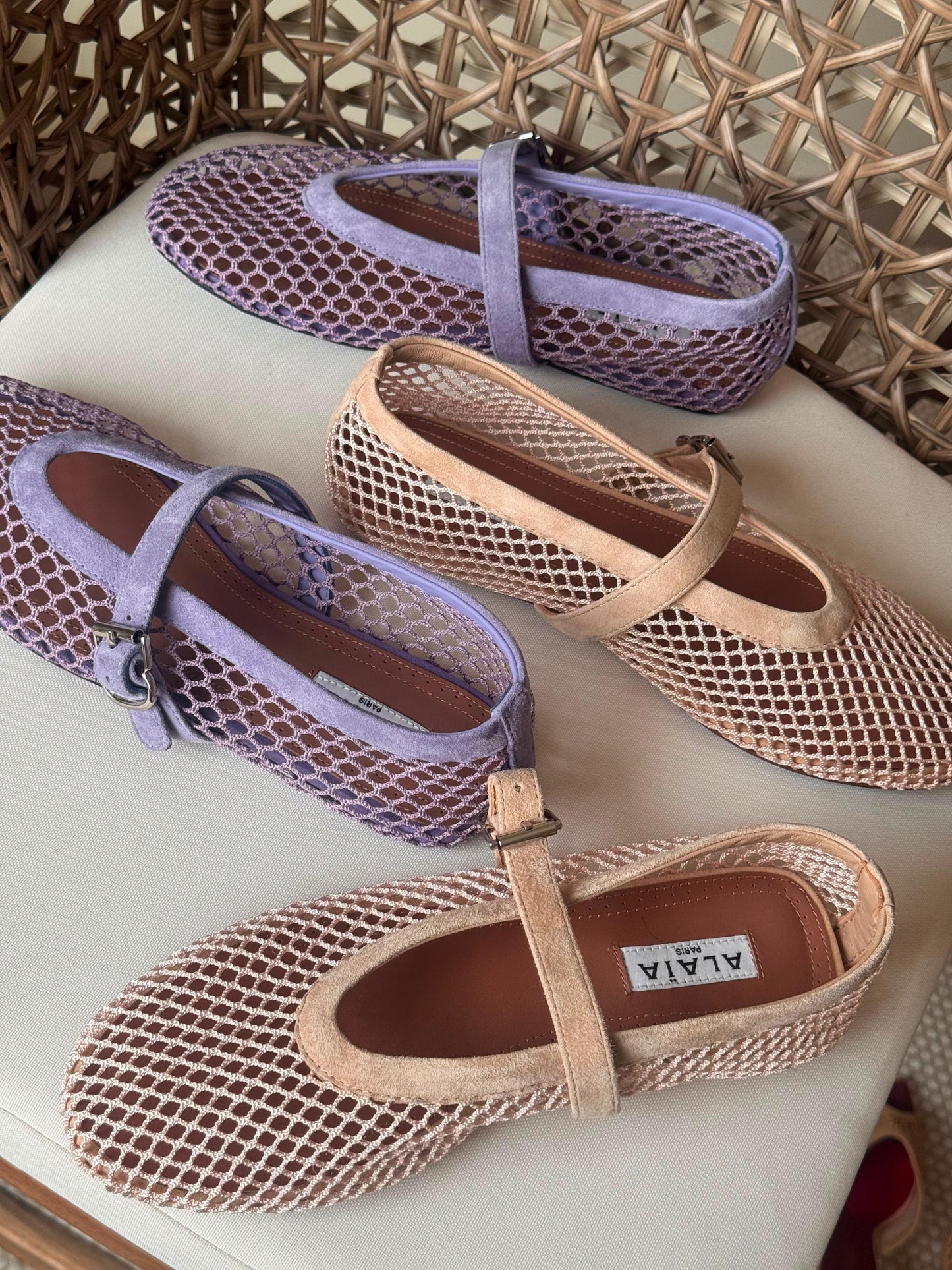 Alaia Fishnet Espadrilles Lather Shoes|Master Brand