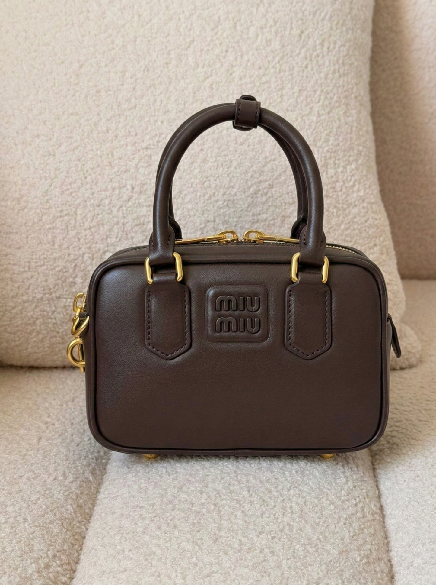 Farfetch Miu Miu Arcadie Leather Mini Bag