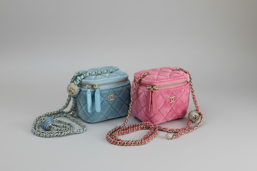 luxury Chanel vanity cases - quilted handbags