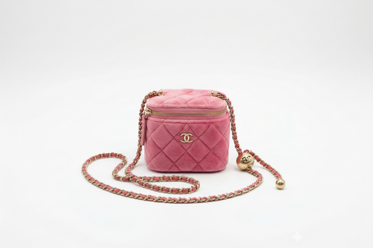 luxury Chanel vanity cases - quilted handbags