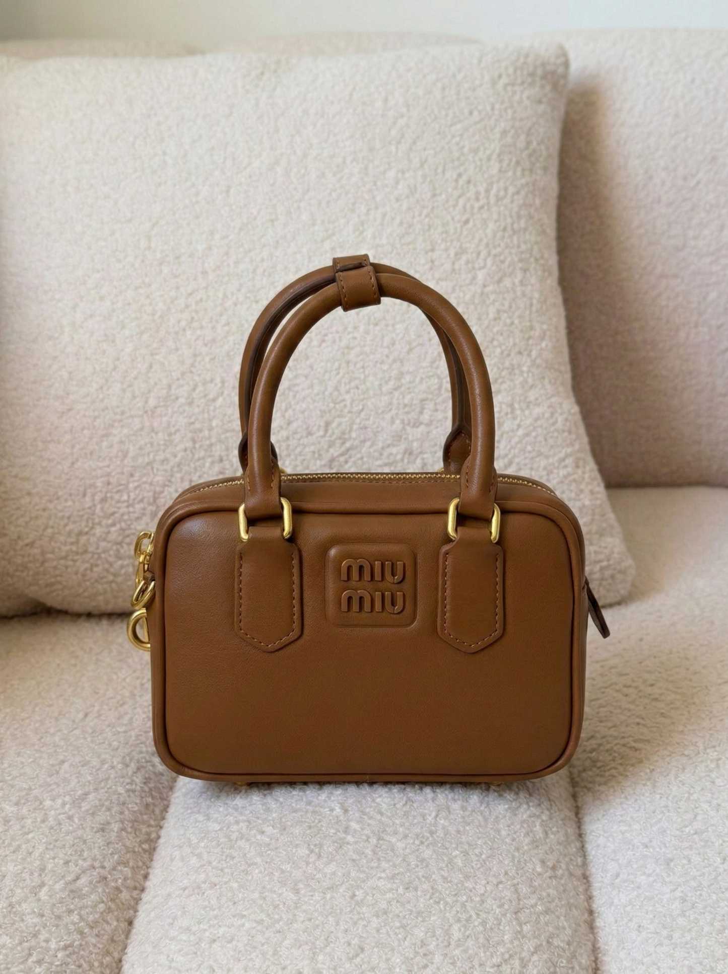 Farfetch Miu Miu Arcadie Leather Mini Bag