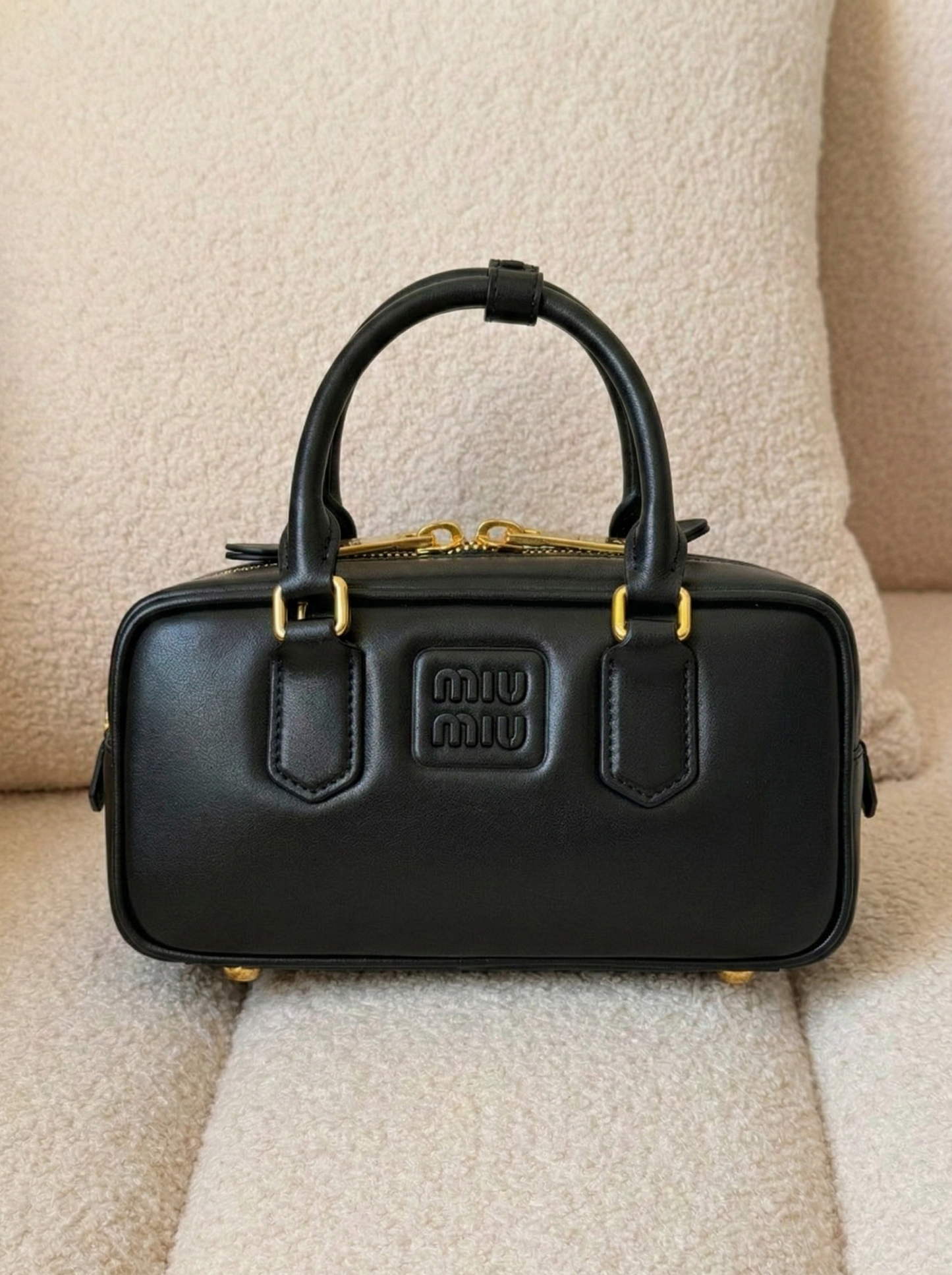Farfetch Miu Miu Arcadie Leather Mini Bag