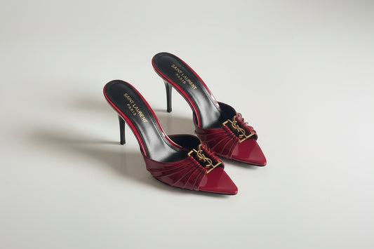 YSL Babylone mules smooth leather | Saint Laurent