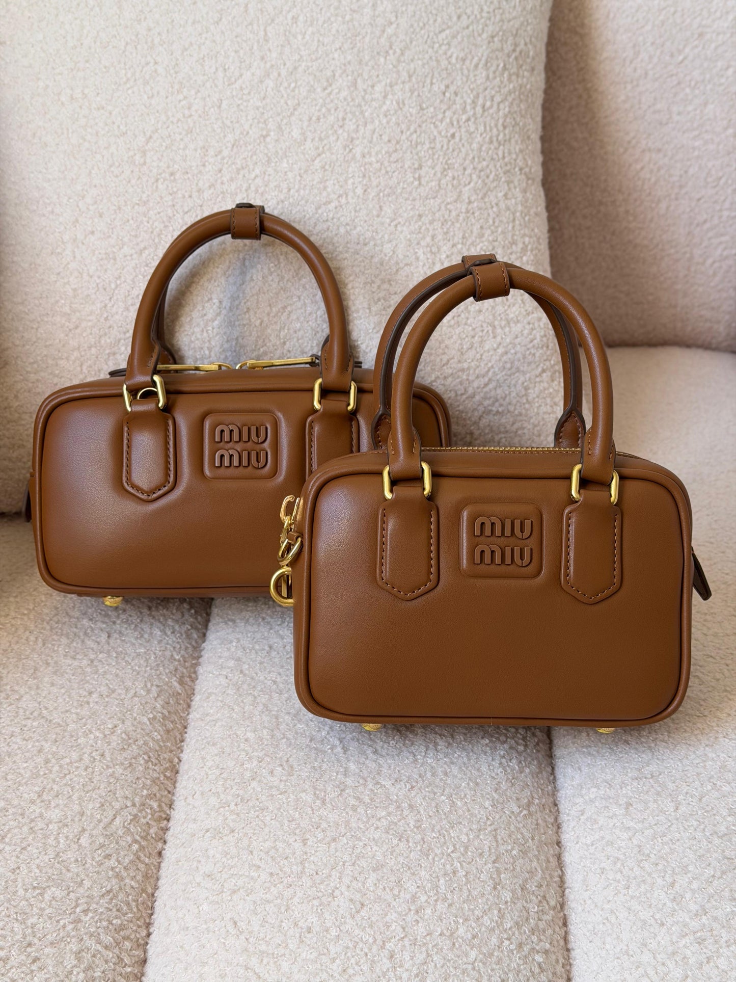 Farfetch Miu Miu Arcadie Leather Mini Bag