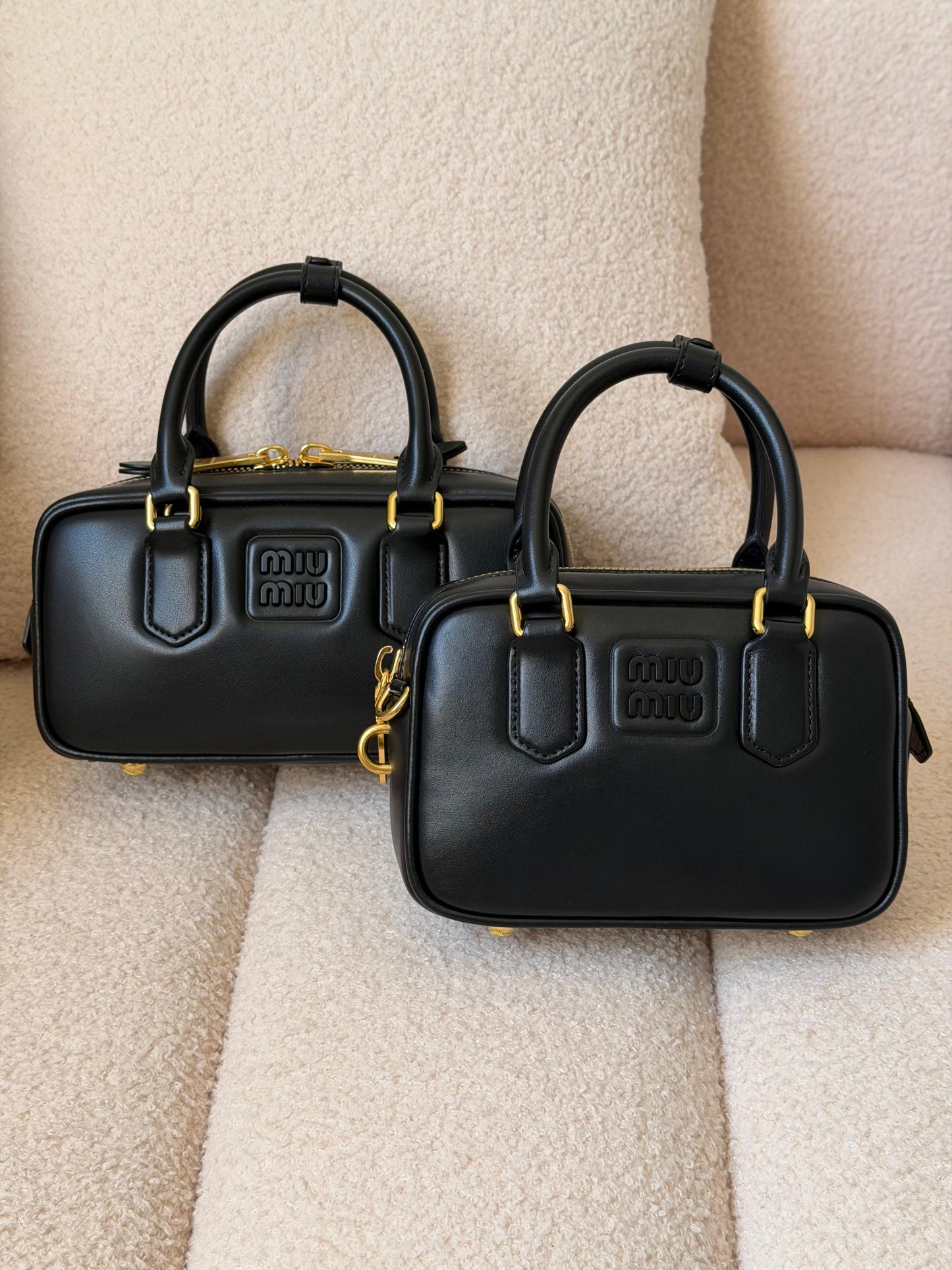 Farfetch Miu Miu Arcadie Leather Mini Bag