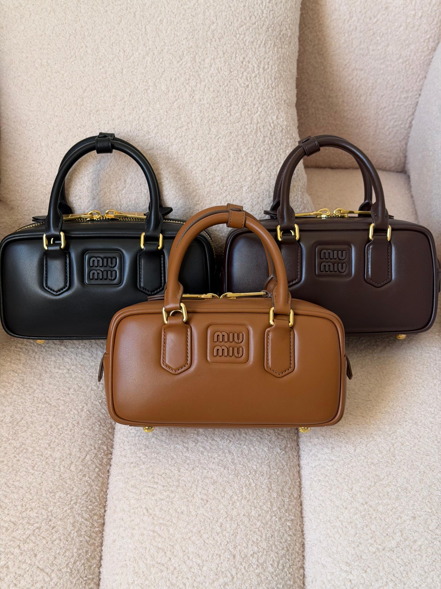 Farfetch Miu Miu Arcadie Leather Mini Bag