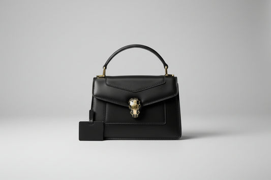 Bulgari Calf leather Serpenti Forever Mini Top Handle Bag