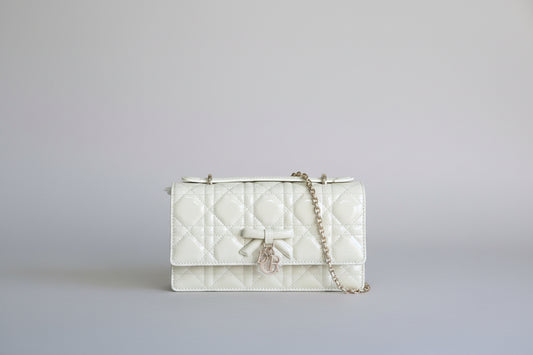 Dior My Dior Mini Bag Two-Tone Latte and Black Cannage Lambskin