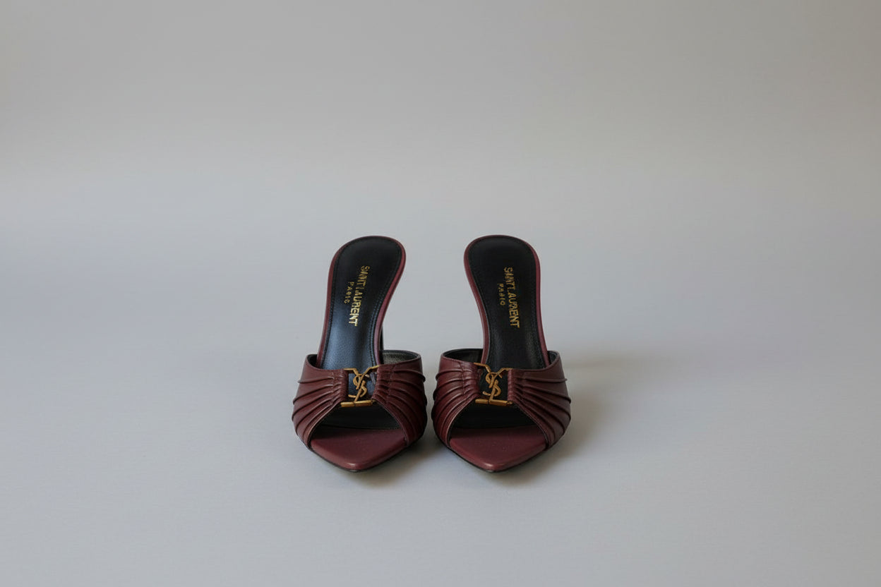YSL Babylone mules smooth leather | Saint Laurent