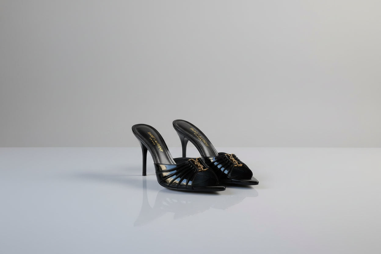 YSL Babylone mules smooth leather | Saint Laurent