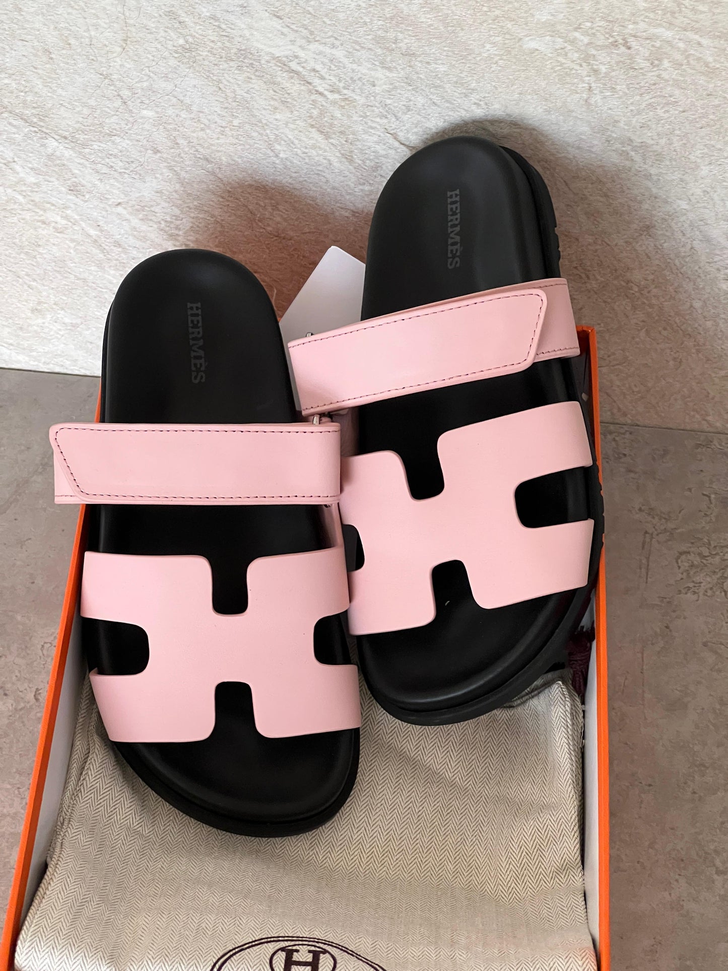Hermès Chypre Leather Sandals women