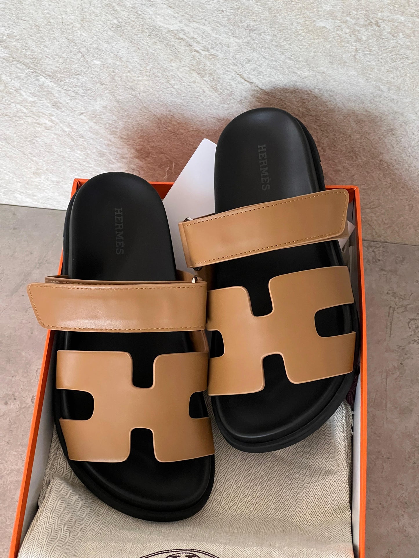 Hermès Chypre Leather Sandals women
