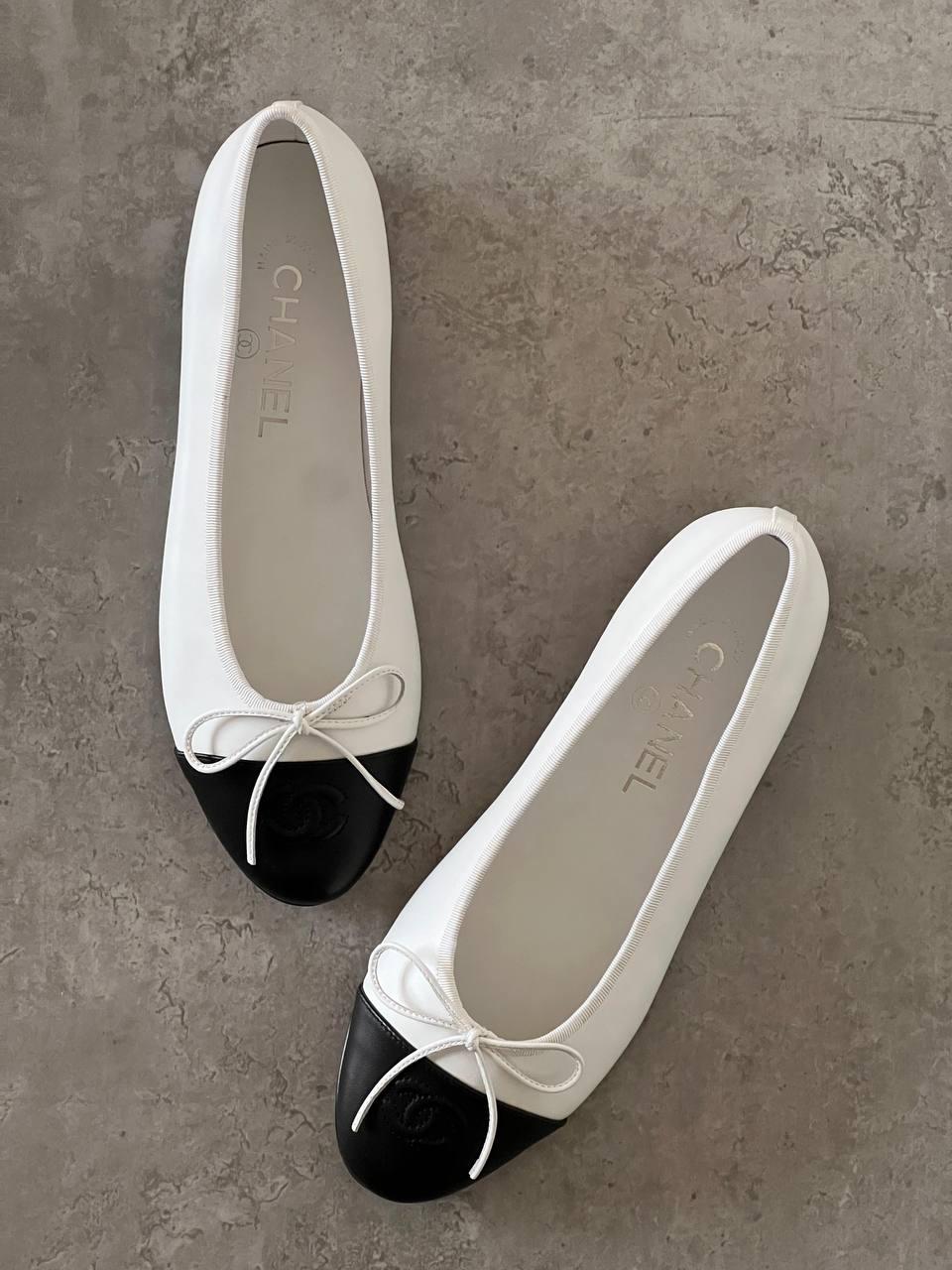 Chanel ballerina cap toe women's flats | Master rands