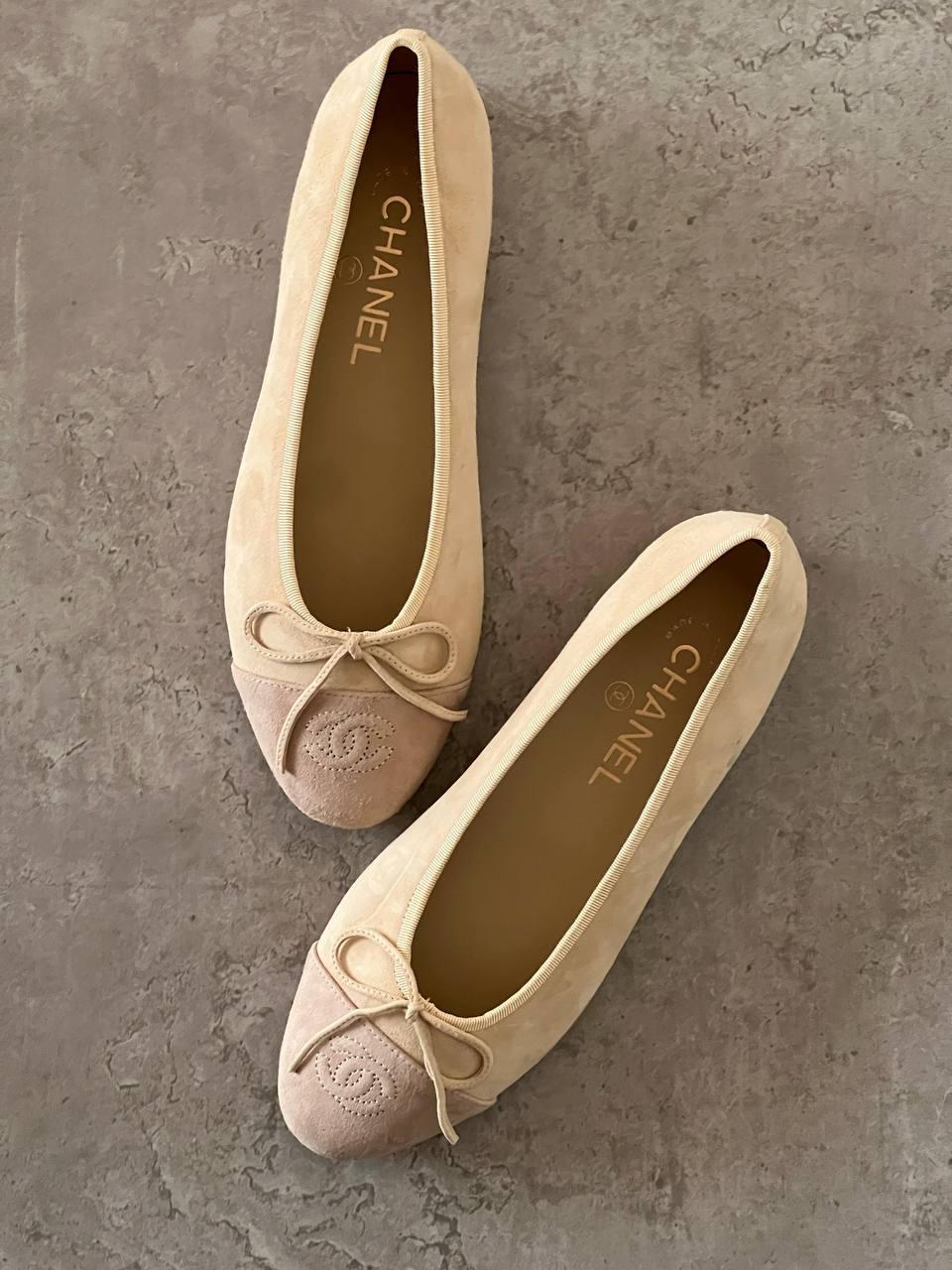 Chanel ballerina cap toe women's flats | Master rands