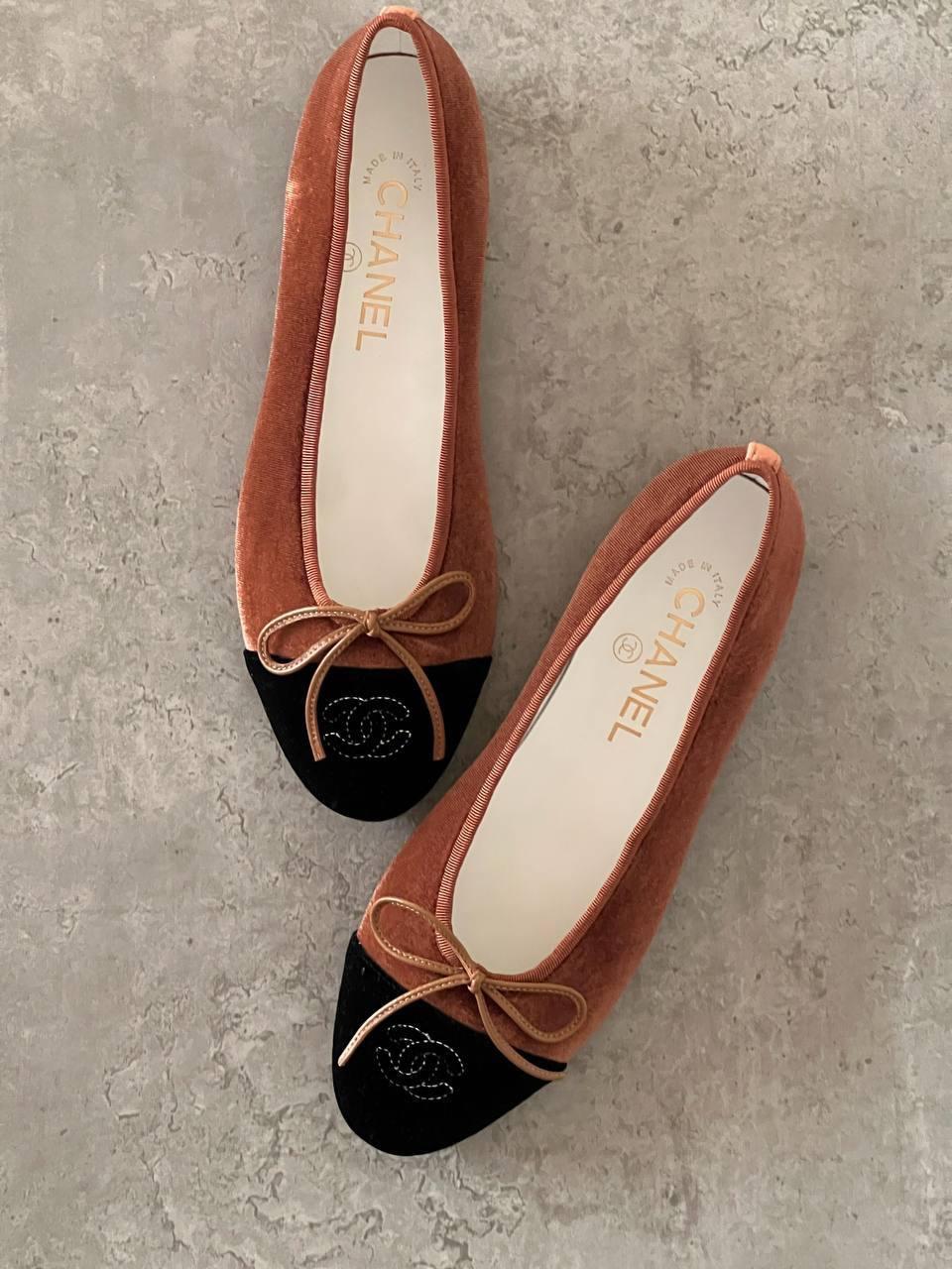 Chanel ballerina cap toe women's flats | Master rands