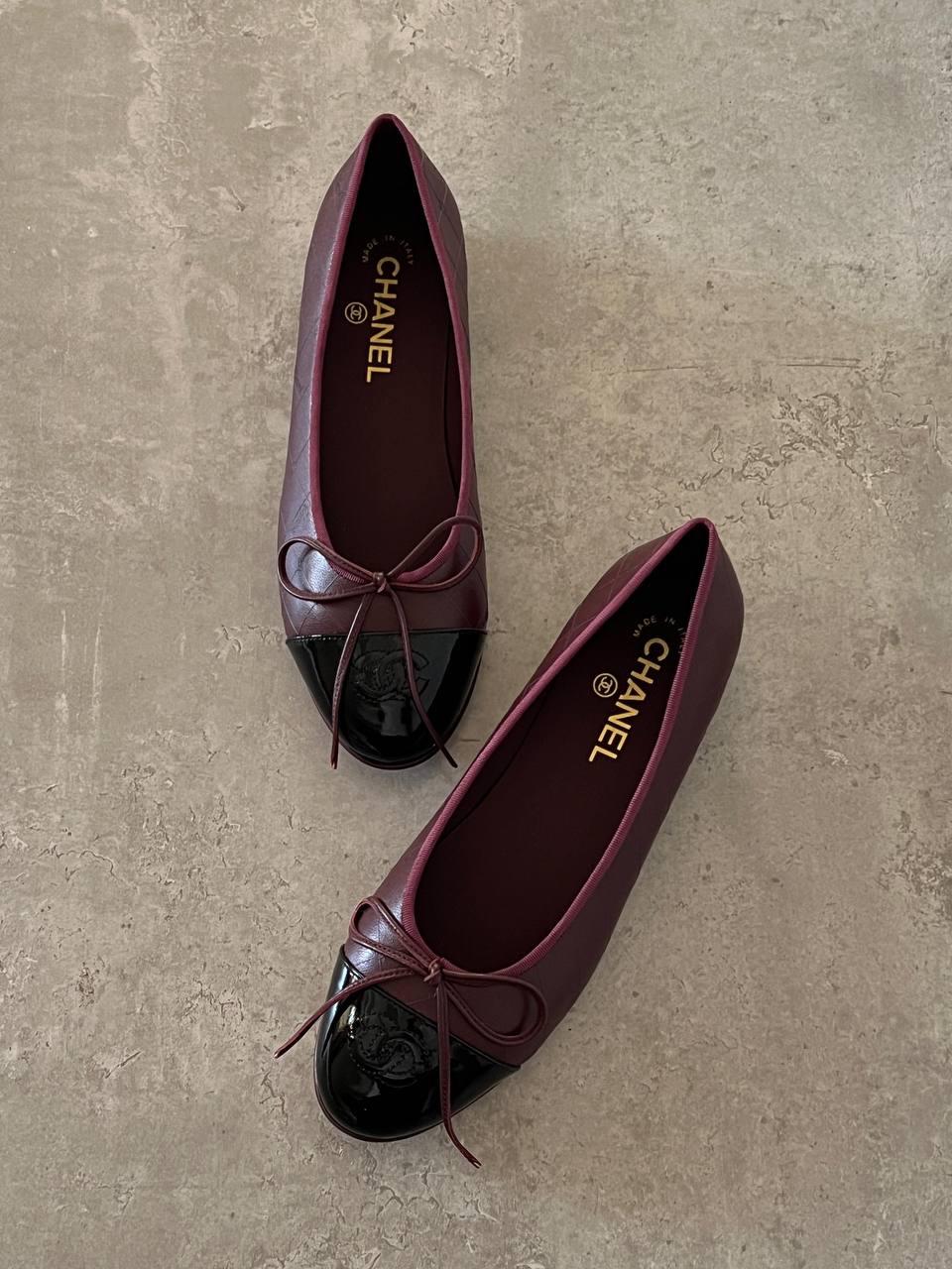 Chanel ballerina cap toe women's flats | Master rands