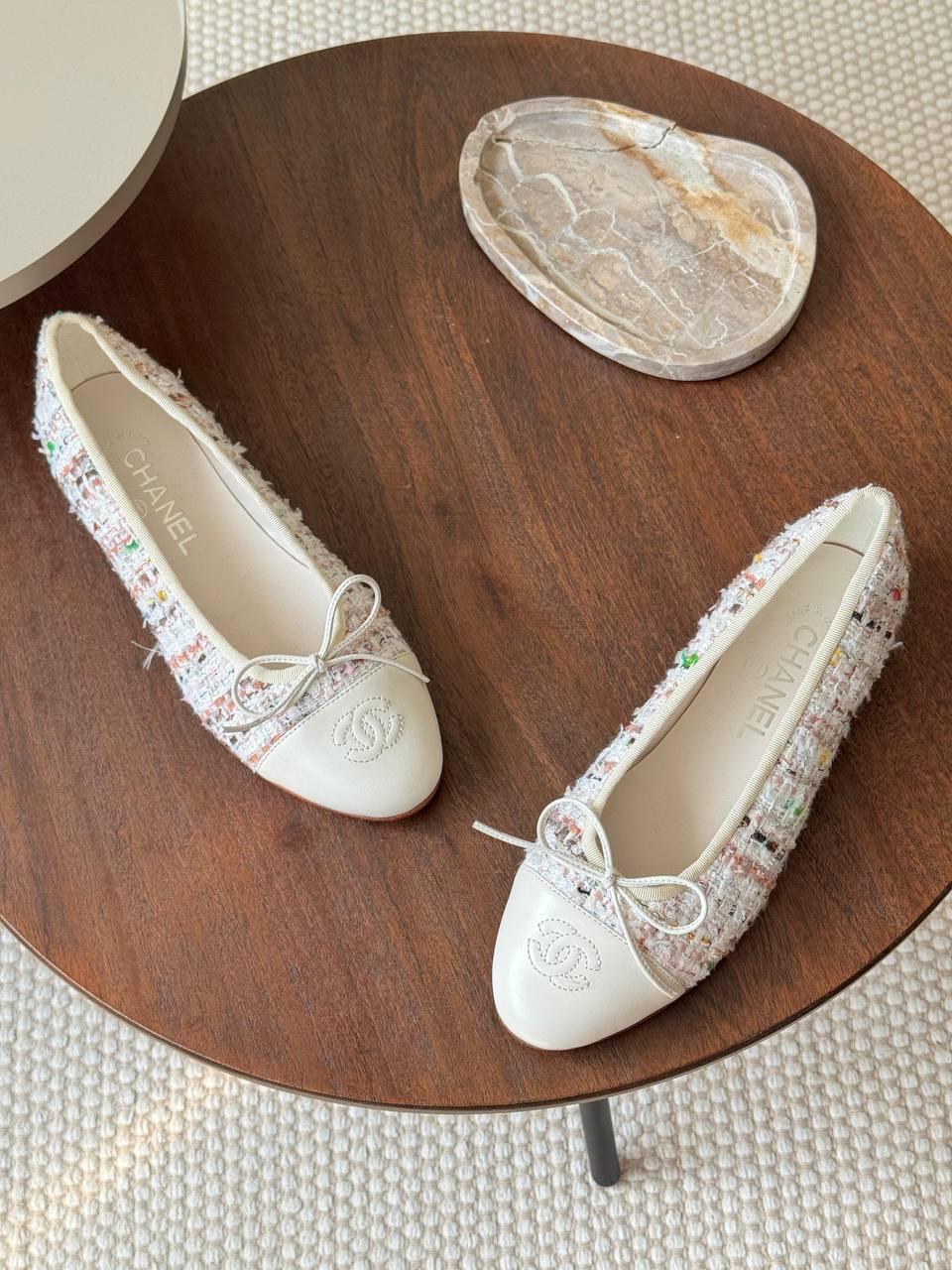 Chanel ballerina cap toe women's flats | Master rands