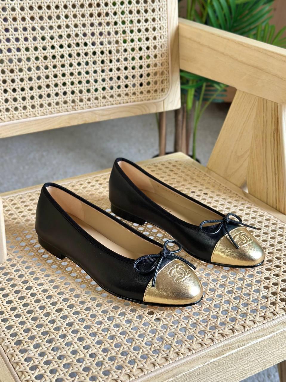 Chanel ballerina cap toe women's flats | Master rands
