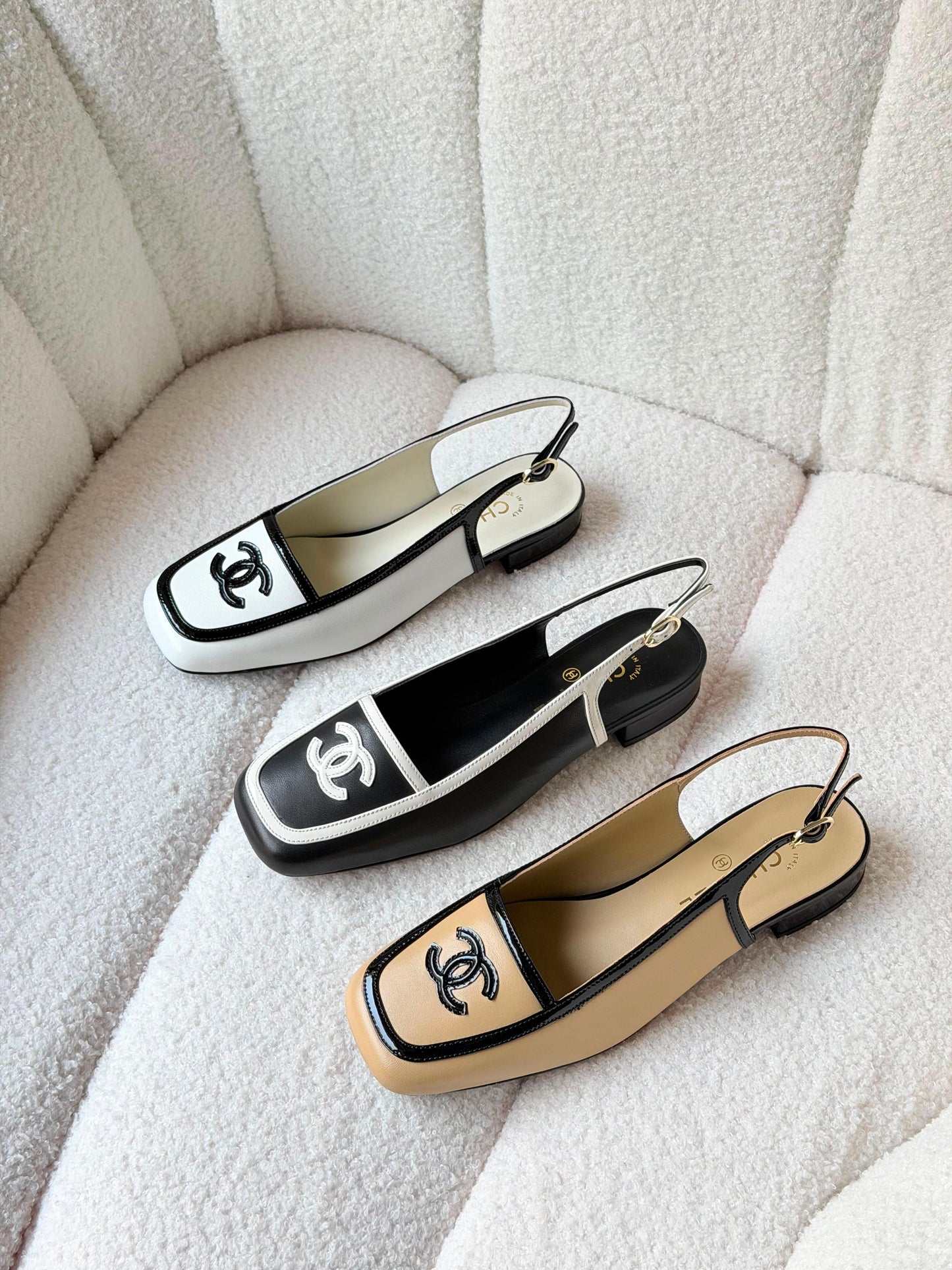 Chanel Slingback Pumps Calfskin Shoe|Master Brand