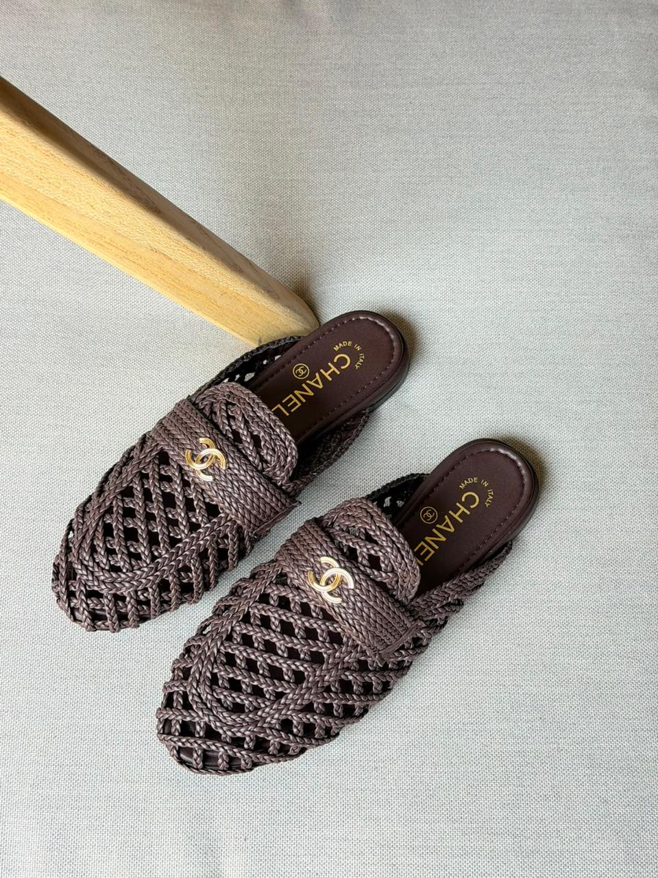 chanel Mules- Suede Calfskin
