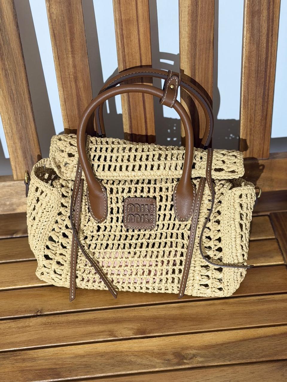 Miu Miu Wander Raffia|MasterBrand