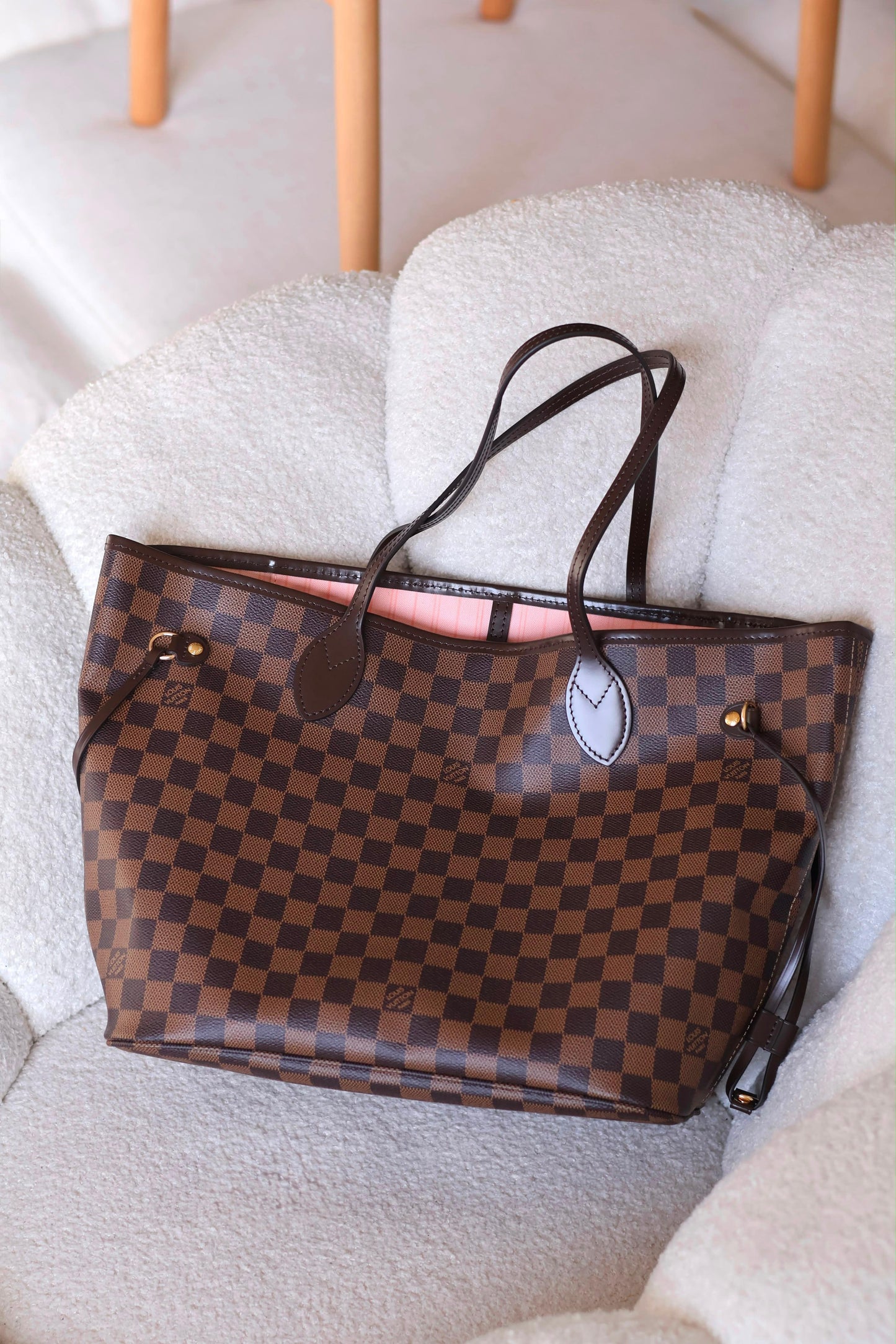 Damier Ebene Louis Vuitton Neverfull Bag|Master Brand