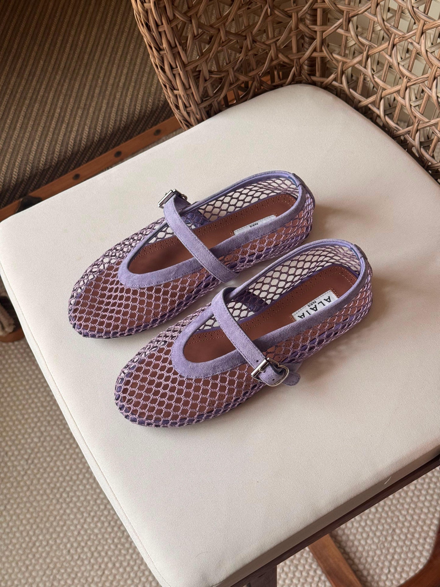 Alaia Fishnet Espadrilles Lather Shoes|Master Brand