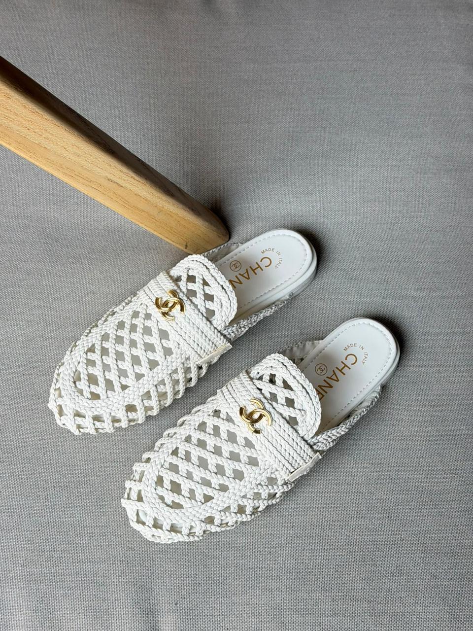chanel Mules- Suede Calfskin