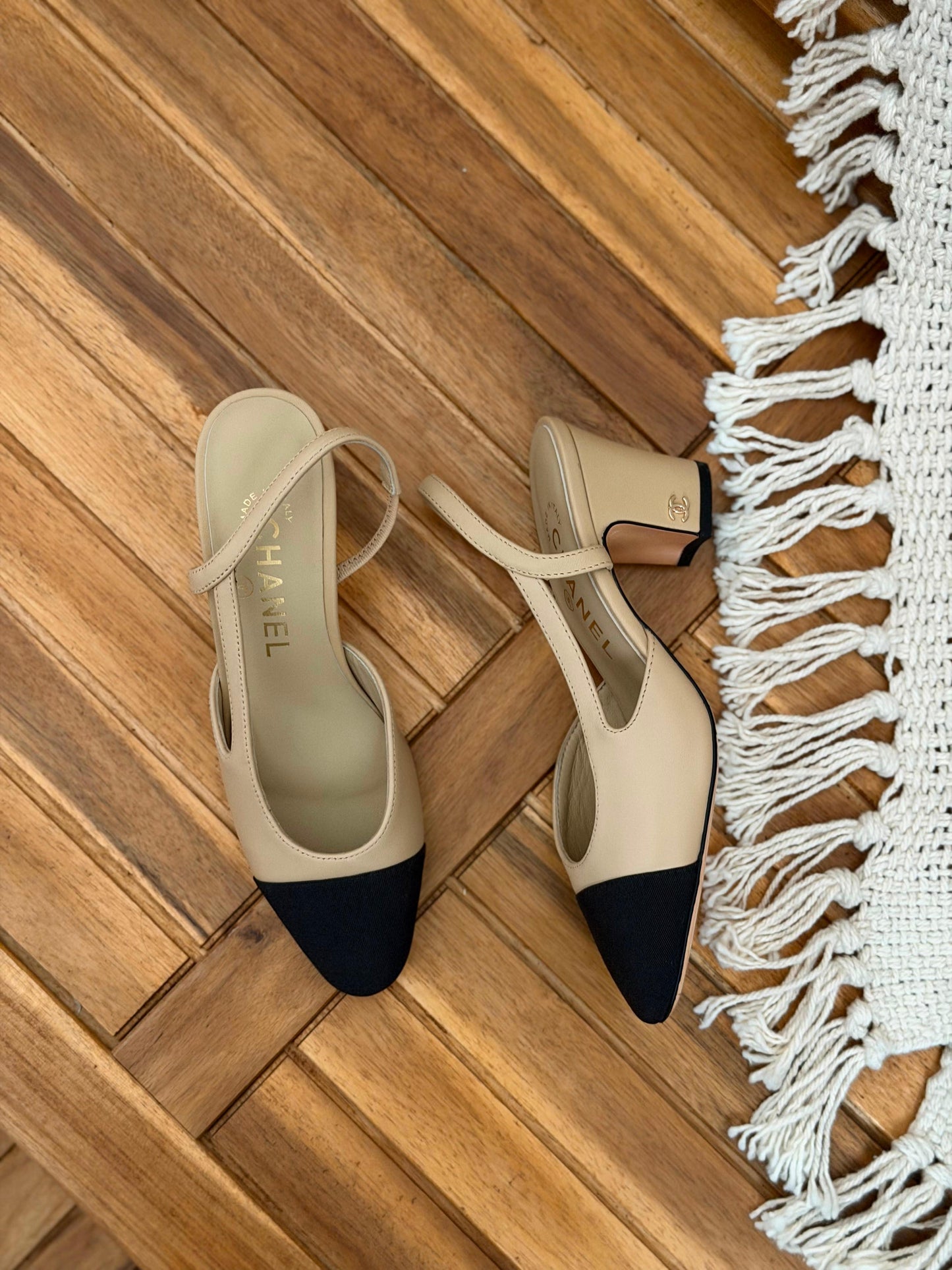 Chanel Slingback Goatskin Pumps Shoe|Master Brand