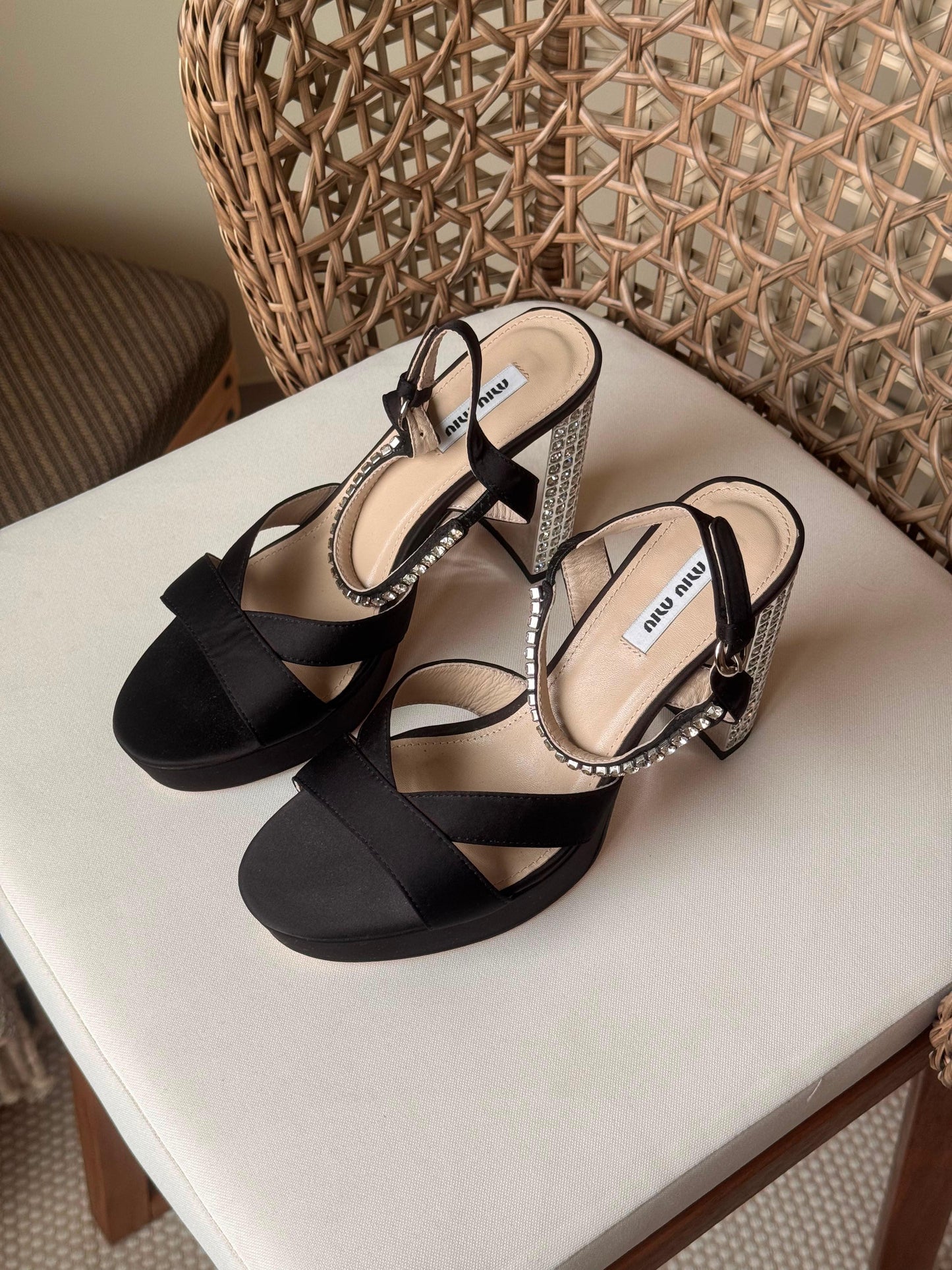 Miu Miu satin sandals|master brand