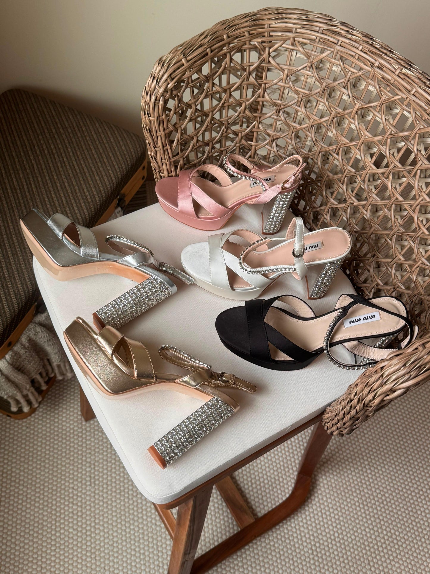 Miu Miu satin sandals|master brand