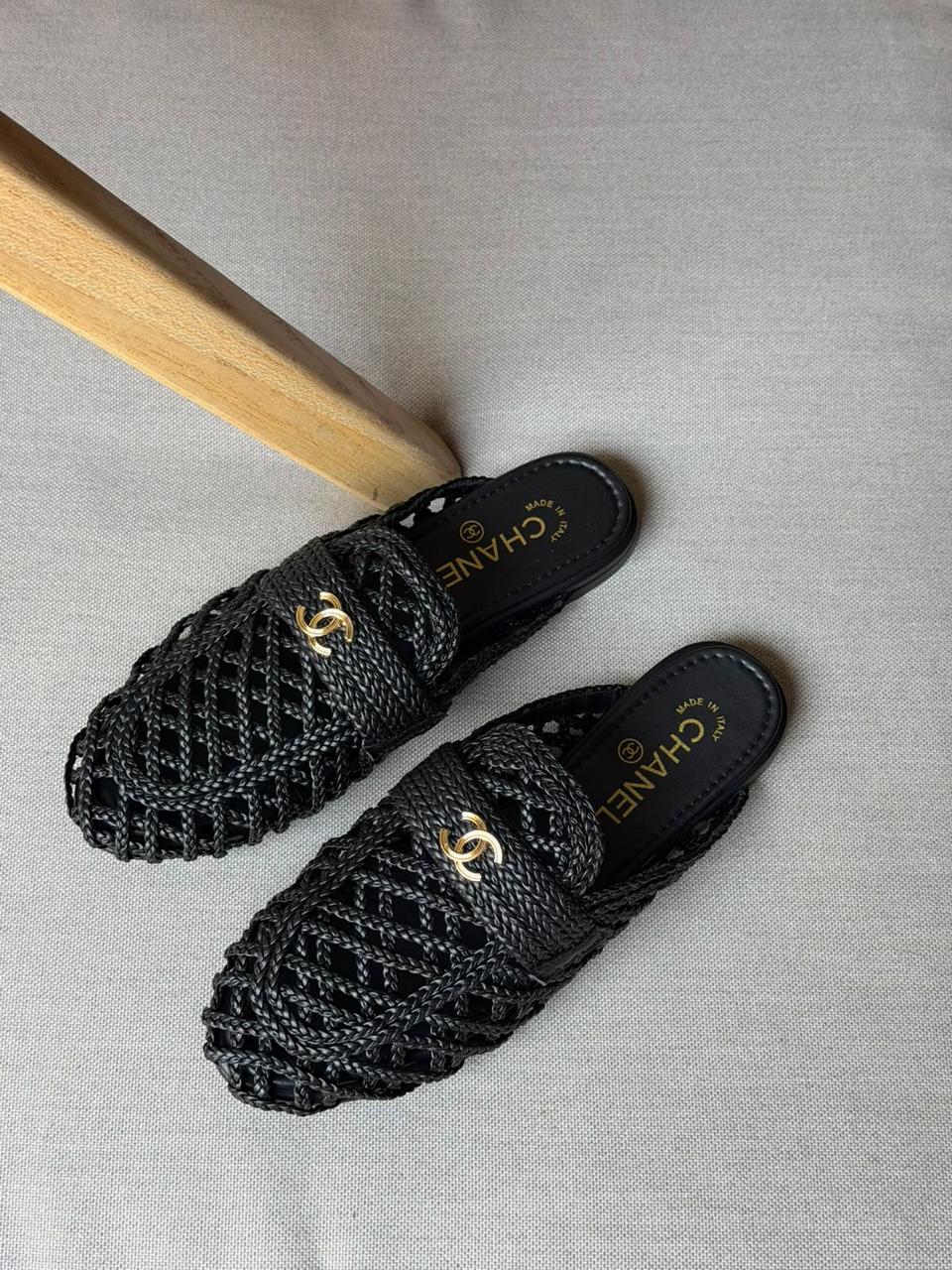 chanel Mules- Suede Calfskin