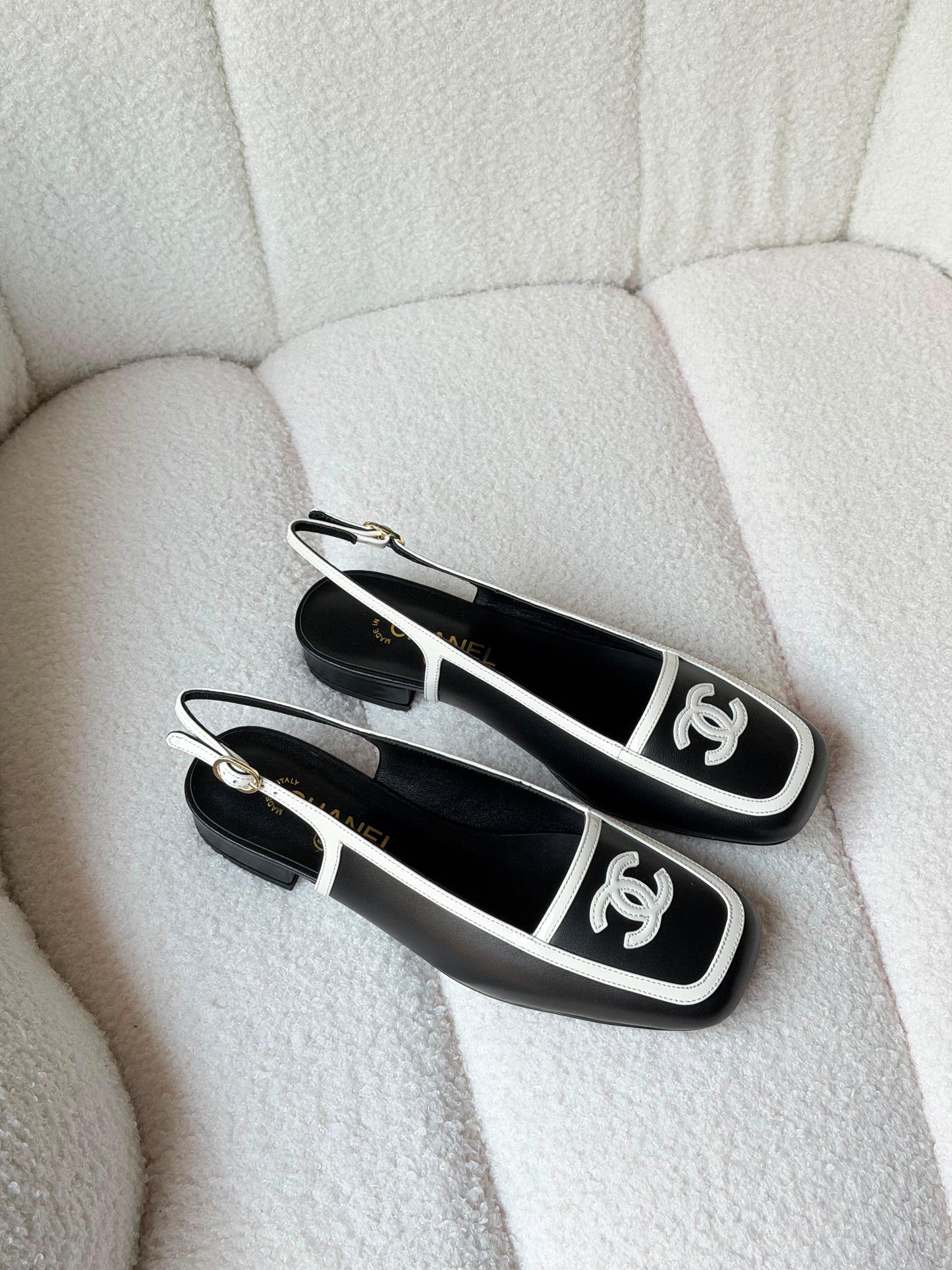 Chanel Slingback Pumps Calfskin Shoe|Master Brand