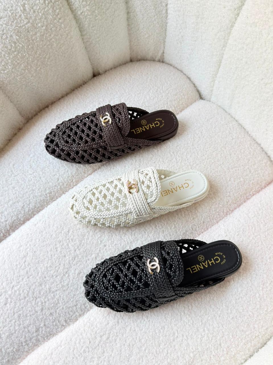 chanel Mules- Suede Calfskin