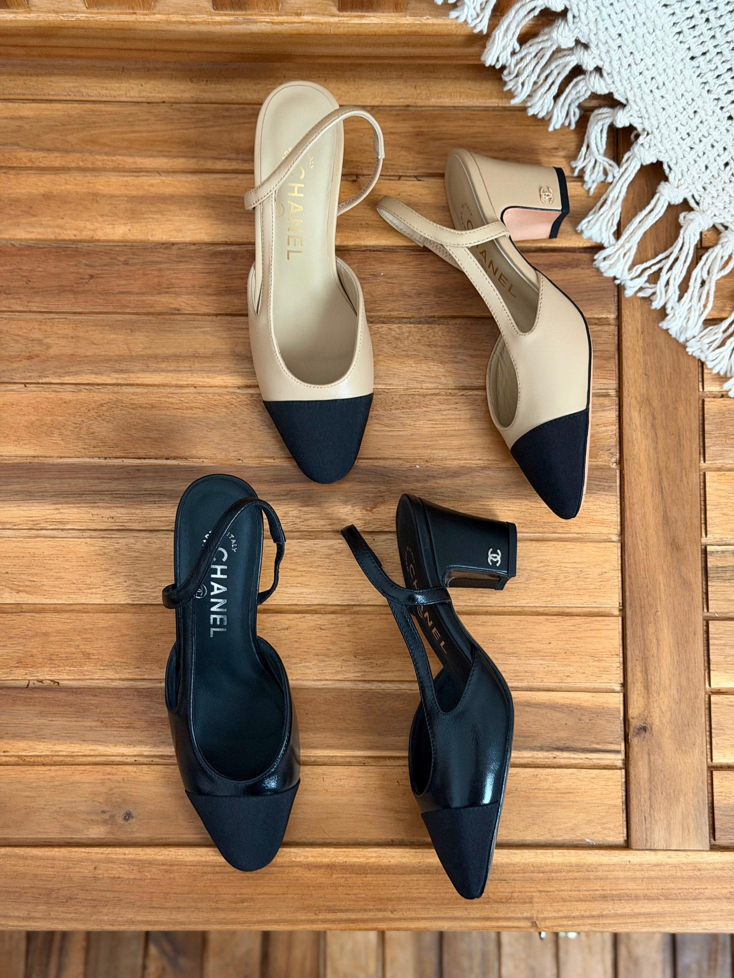 Chanel Slingback Goatskin Pumps Shoe|Master Brand