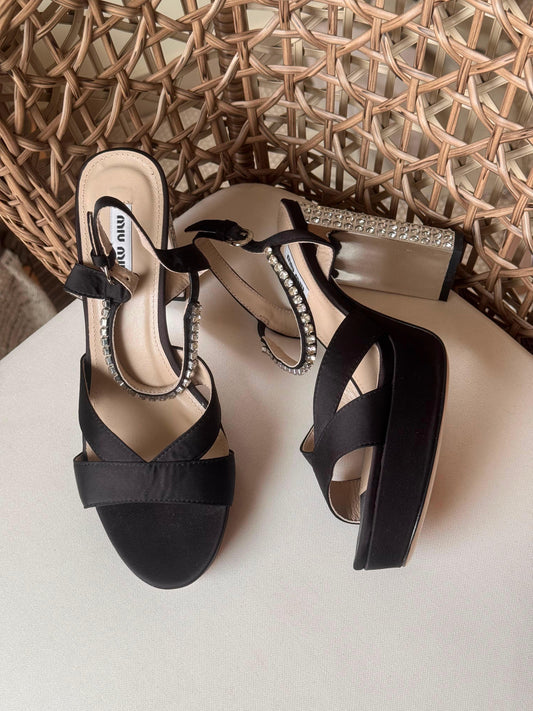 Miu Miu satin sandals|master brand