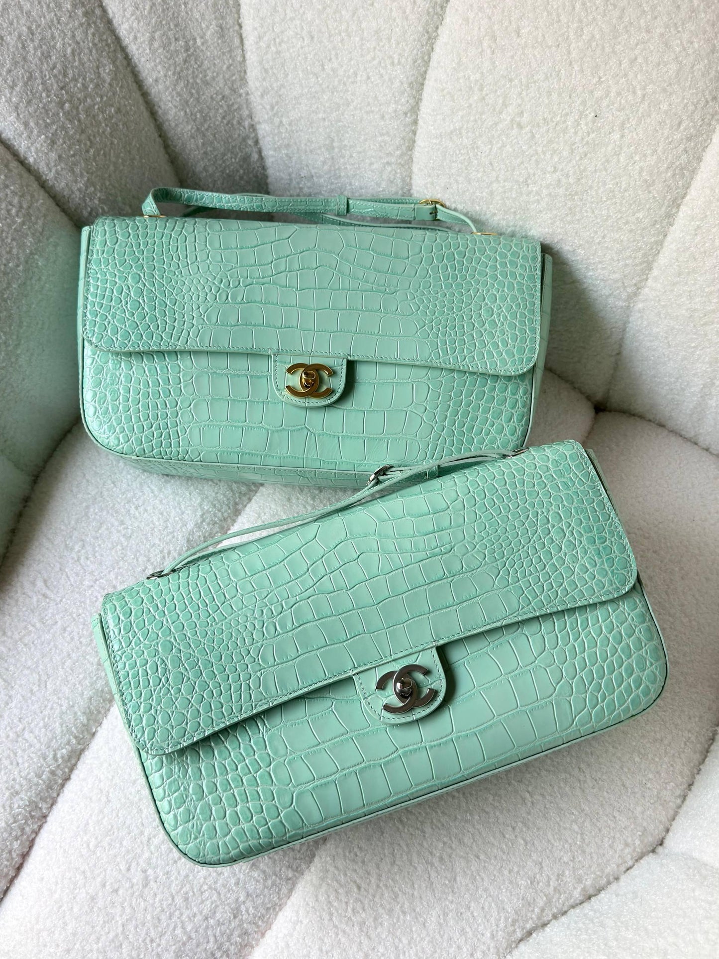 chanel matte alligator