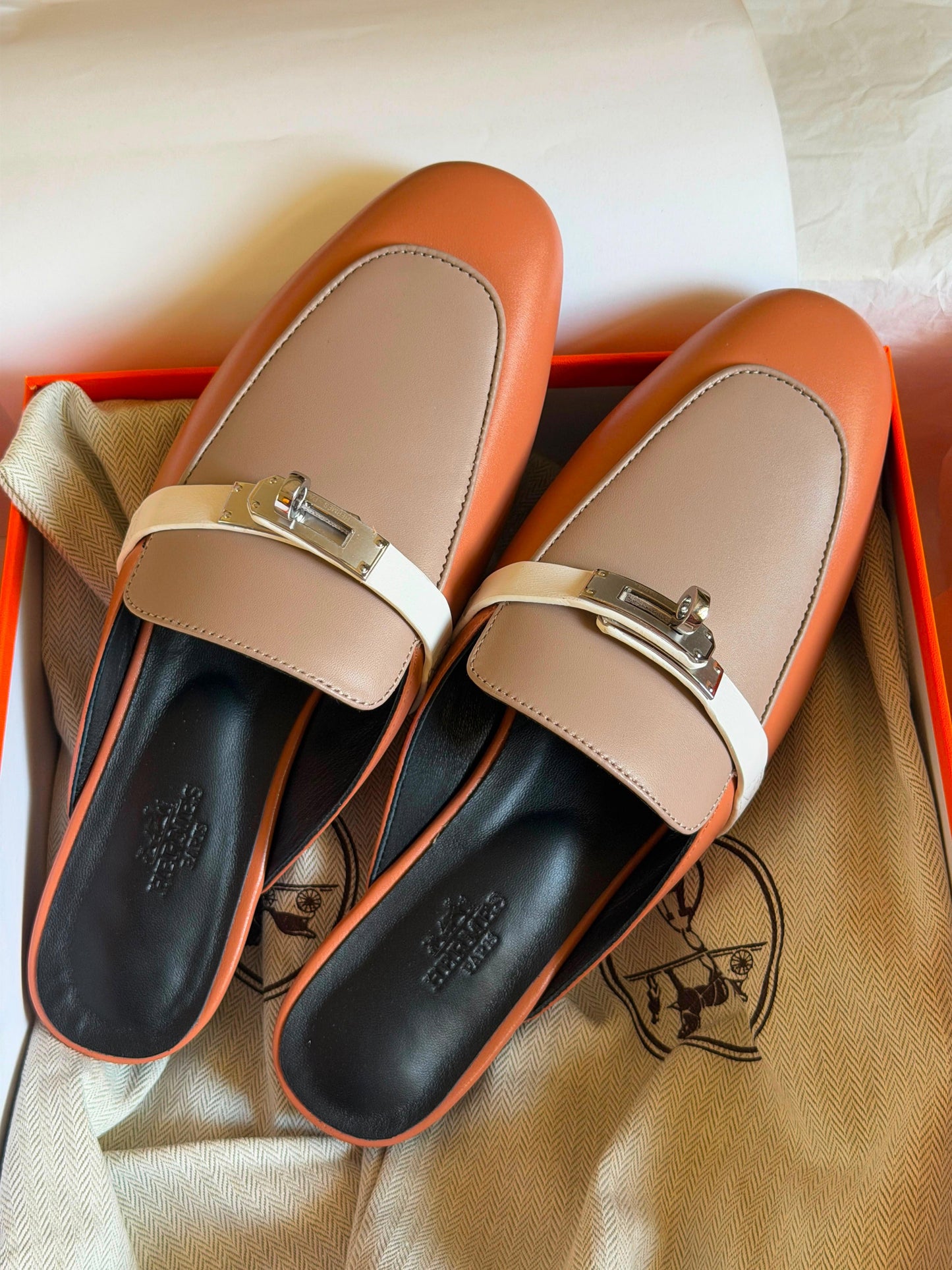 Hermes Luxurious Oz mules Goatskin|Master Brand
