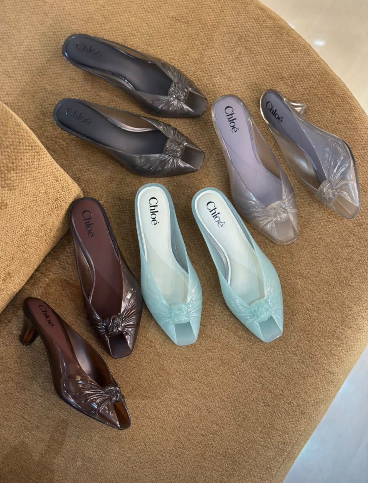 chloe Jelly Heeled mules 30|MasterBrand