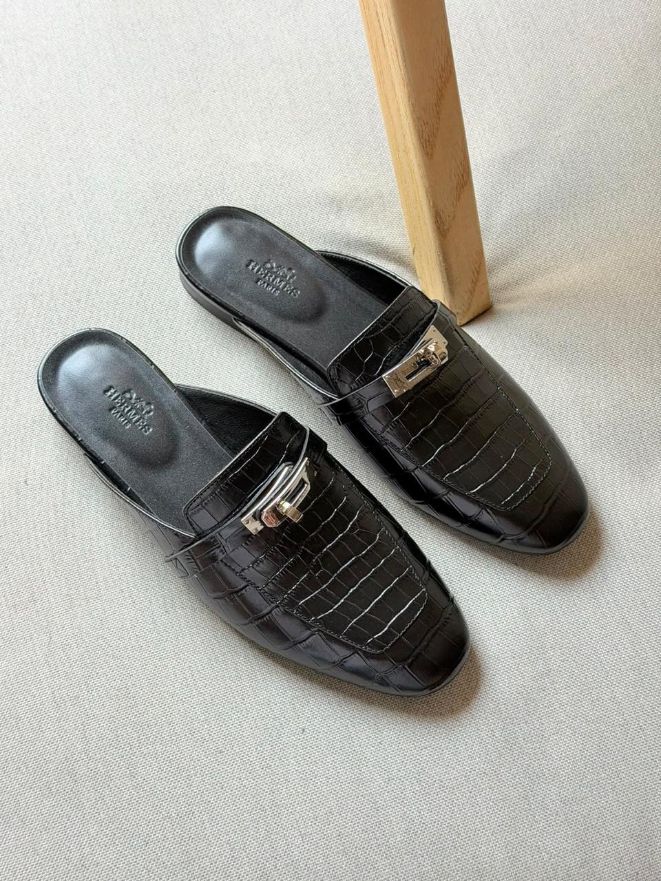 Hermes Mules Leather Loafers|Master Brand