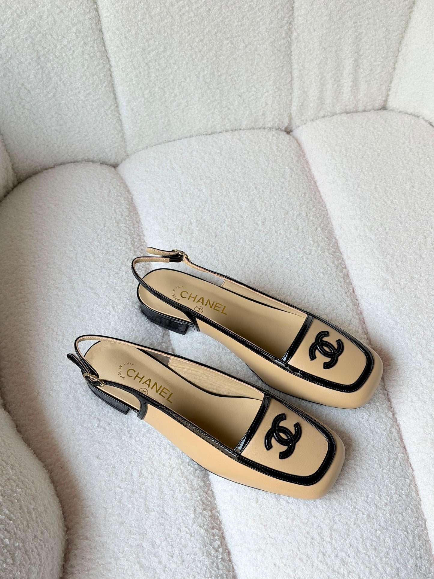 Chanel Slingback Pumps Calfskin Shoe|Master Brand