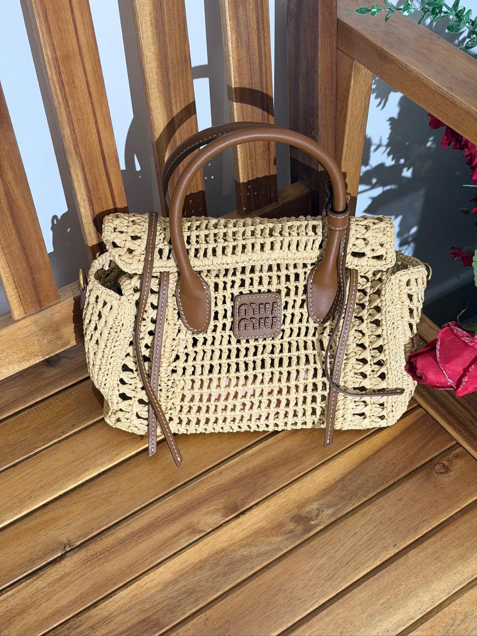 Miu Miu Wander Raffia|MasterBrand