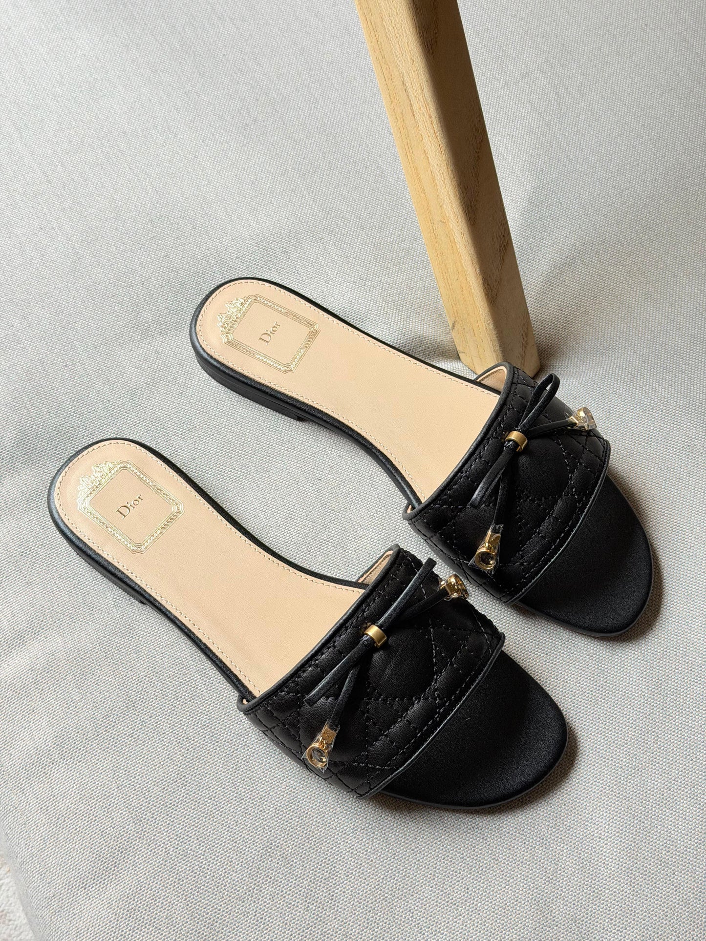 Dior Lambskin Slide Sandals|MasterBrand