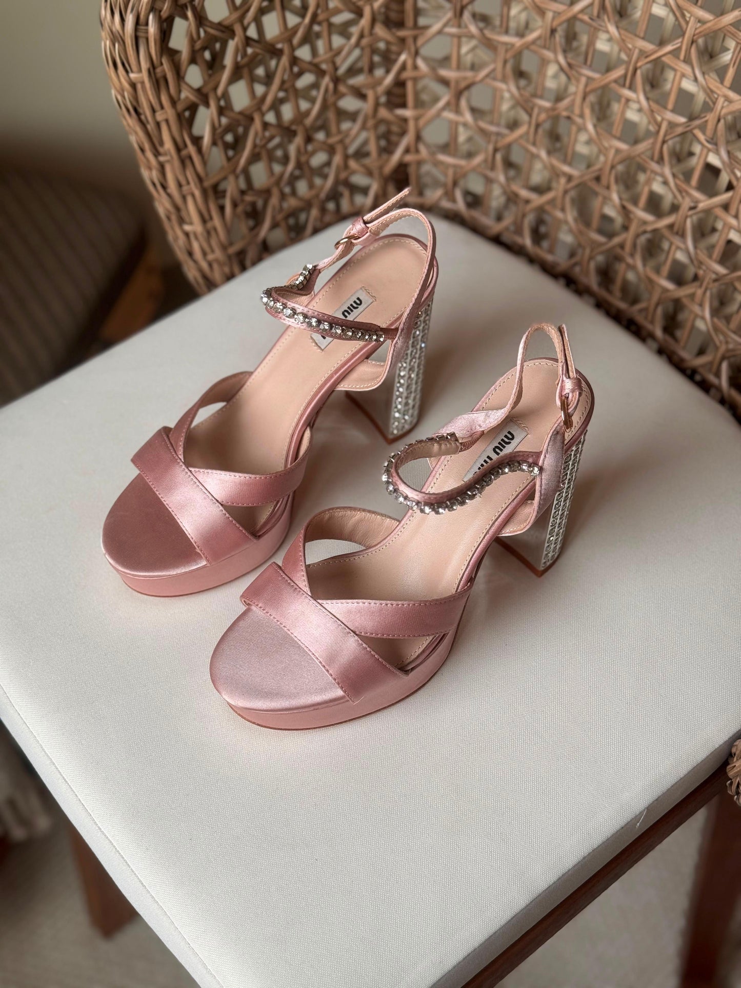 Miu Miu satin sandals|master brand