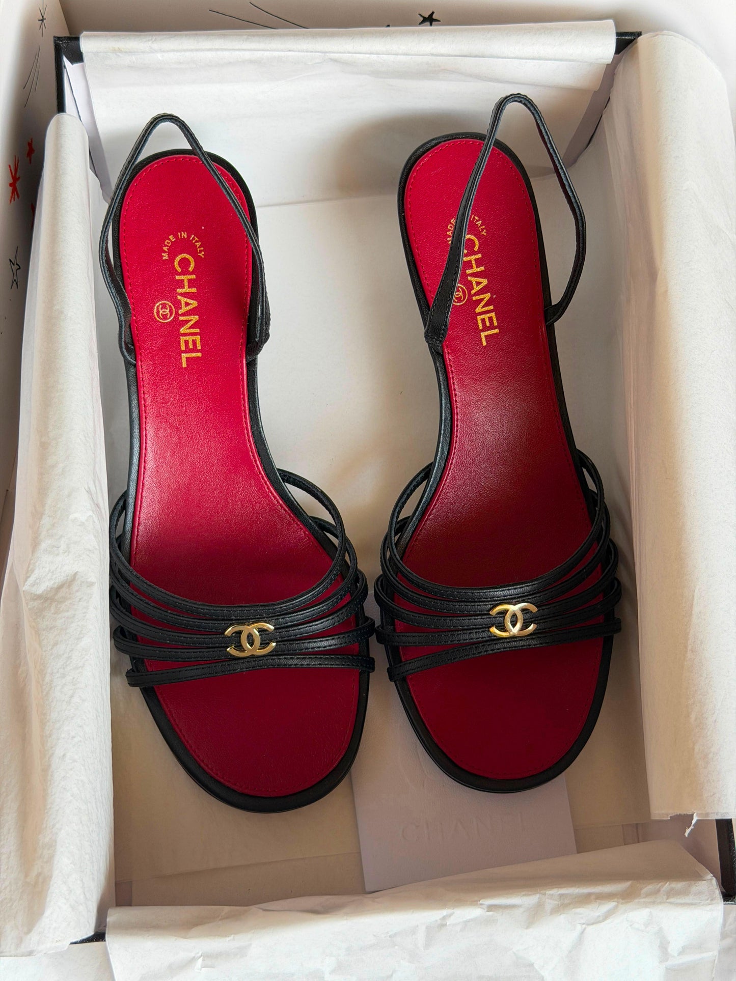 Chanel Metiers D'Art Multi-Scrap Strappy Sandals|MasterBrand
